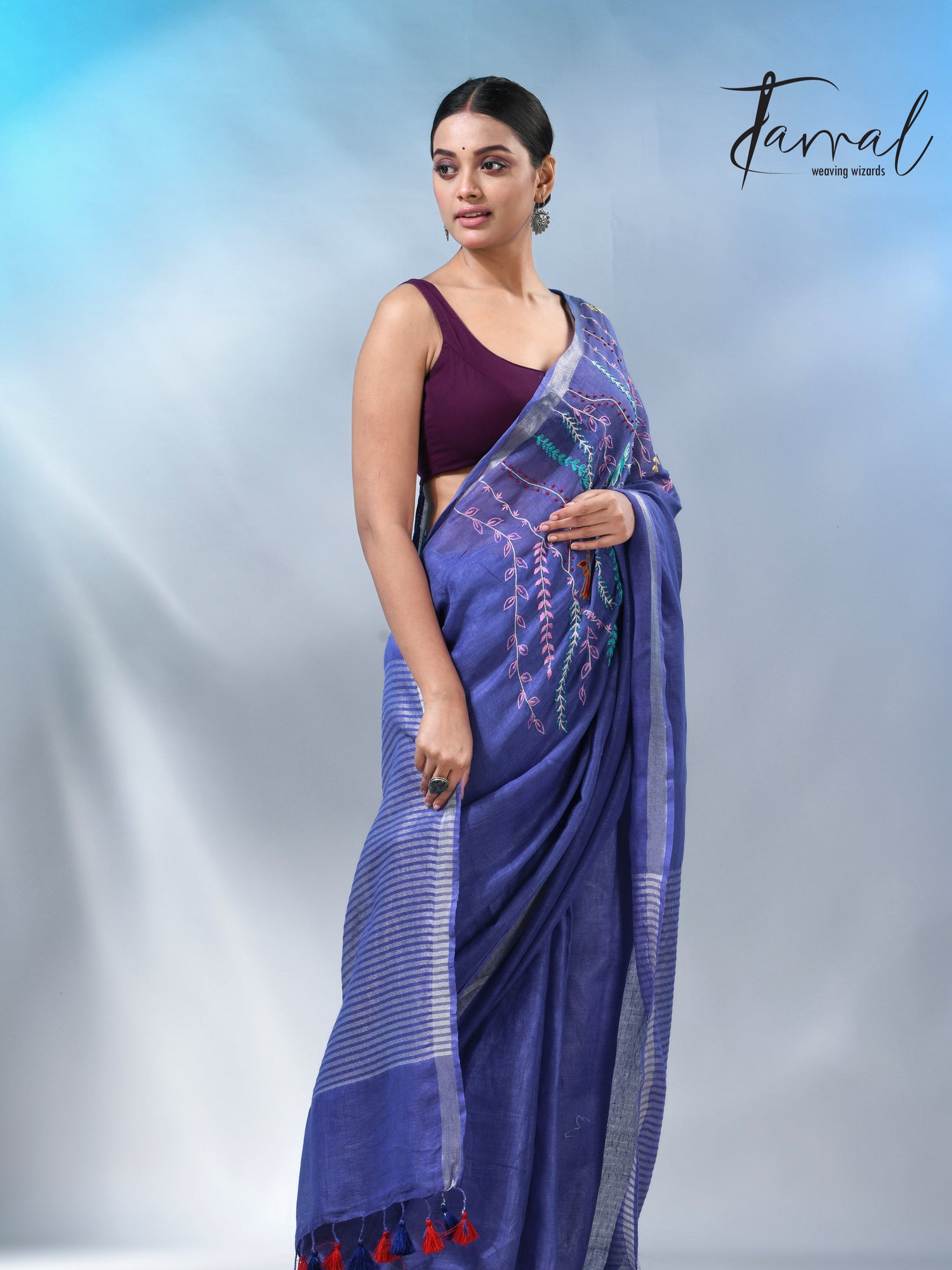 jamdani saree, jamdani, handloom, handwoven, saree, silk, dhakai, weaving, kolkatasaree, tamalboutique
