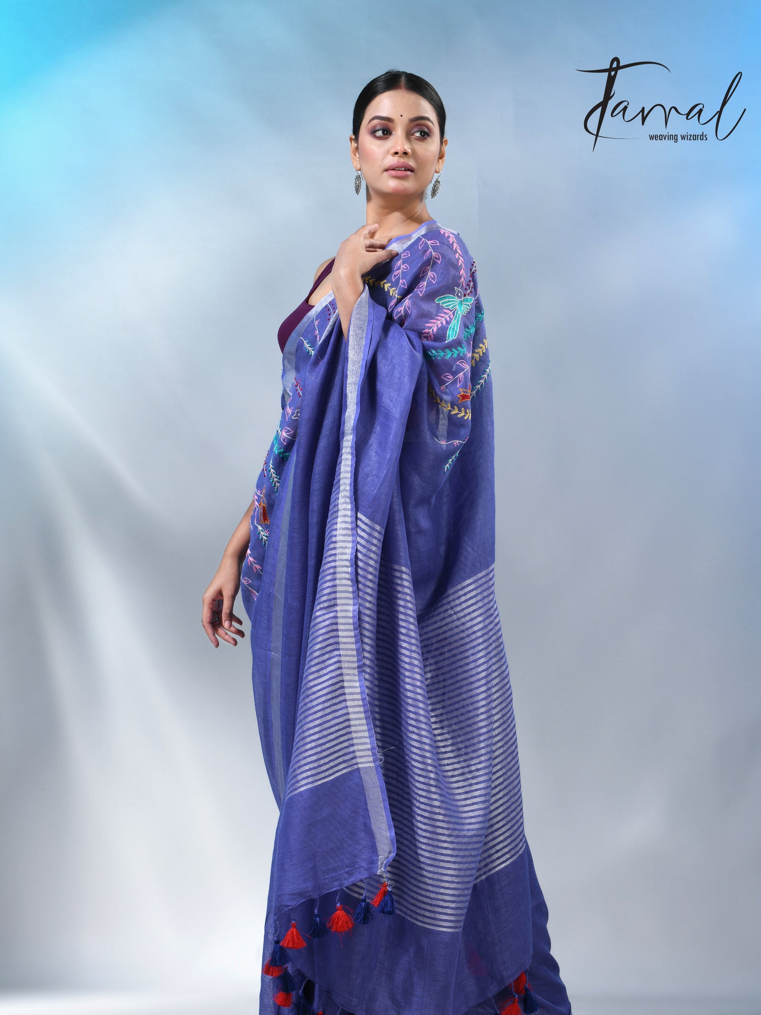 jamdani saree, jamdani, handloom, handwoven, saree, silk, dhakai, weaving, kolkatasaree, tamalboutique
