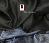 Blueish black alpona motifs handwoven jamdani saree in matka silk - Tamal Boutique