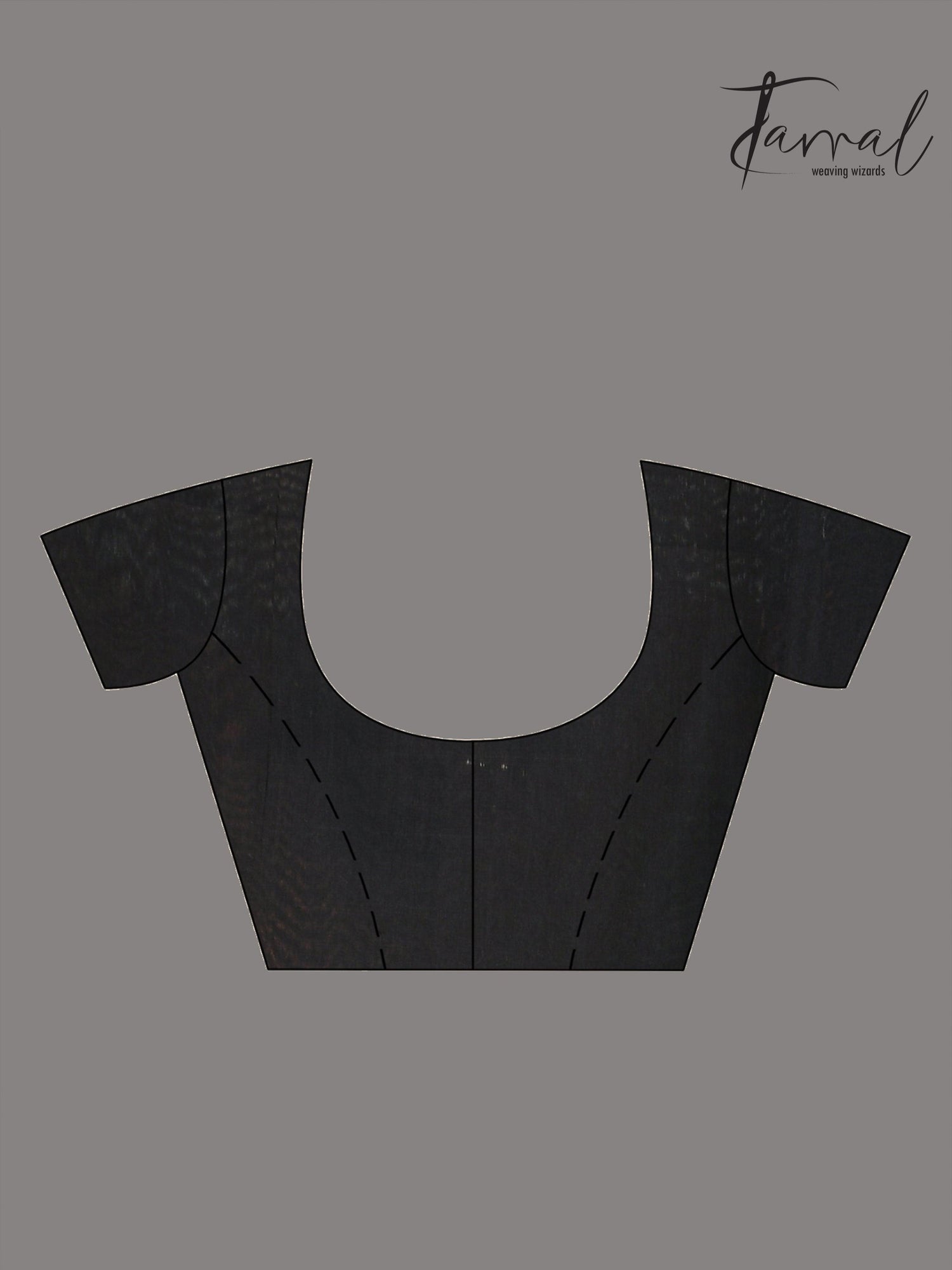 Bottle green silk handwoven needle work jamdani saree_Blouse