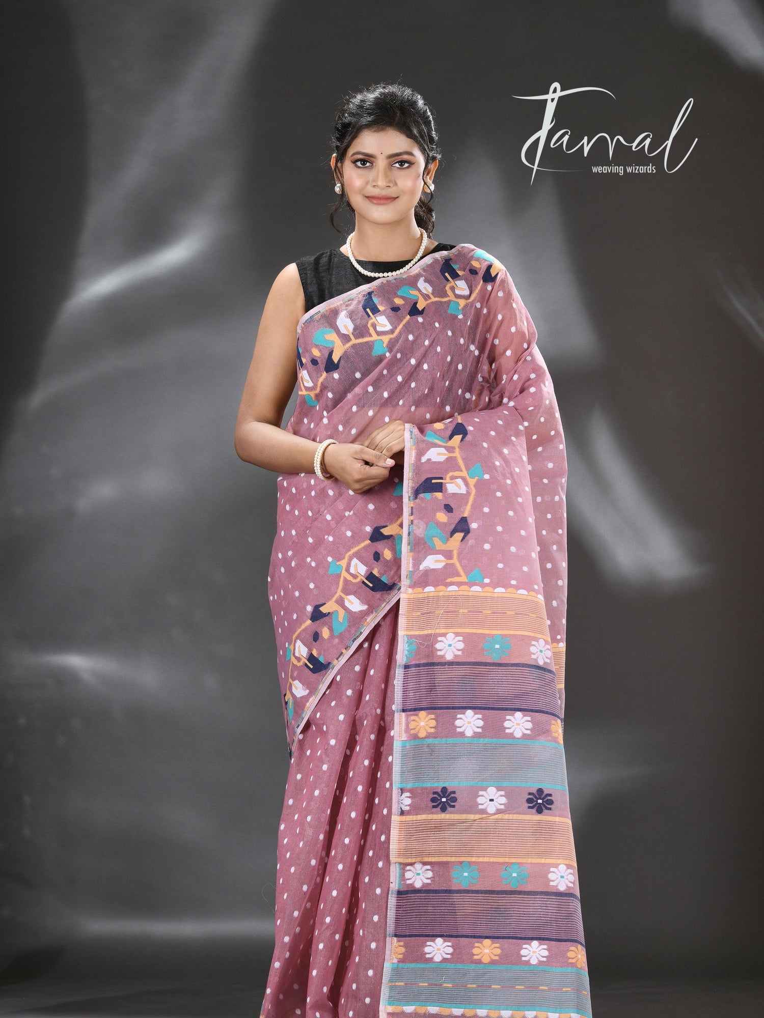 jamdani saree, jamdani, handloom, handwoven, saree, silk, dhakai, weaving, kolkatasaree, tamalboutique