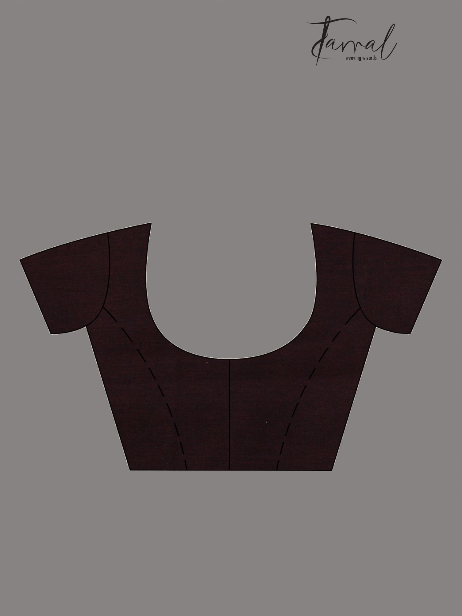 Chocolate Maroon with border cotton handwoven jamdani saree