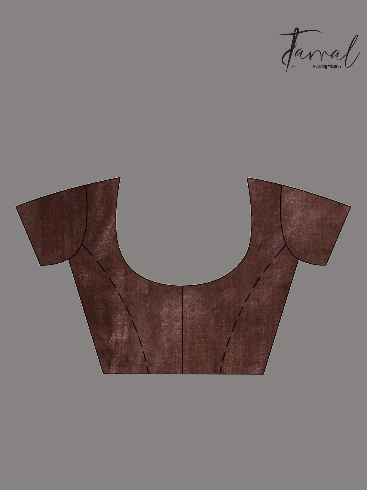 Chocolate with white Dhakai in tusser handwoven jamdani saree