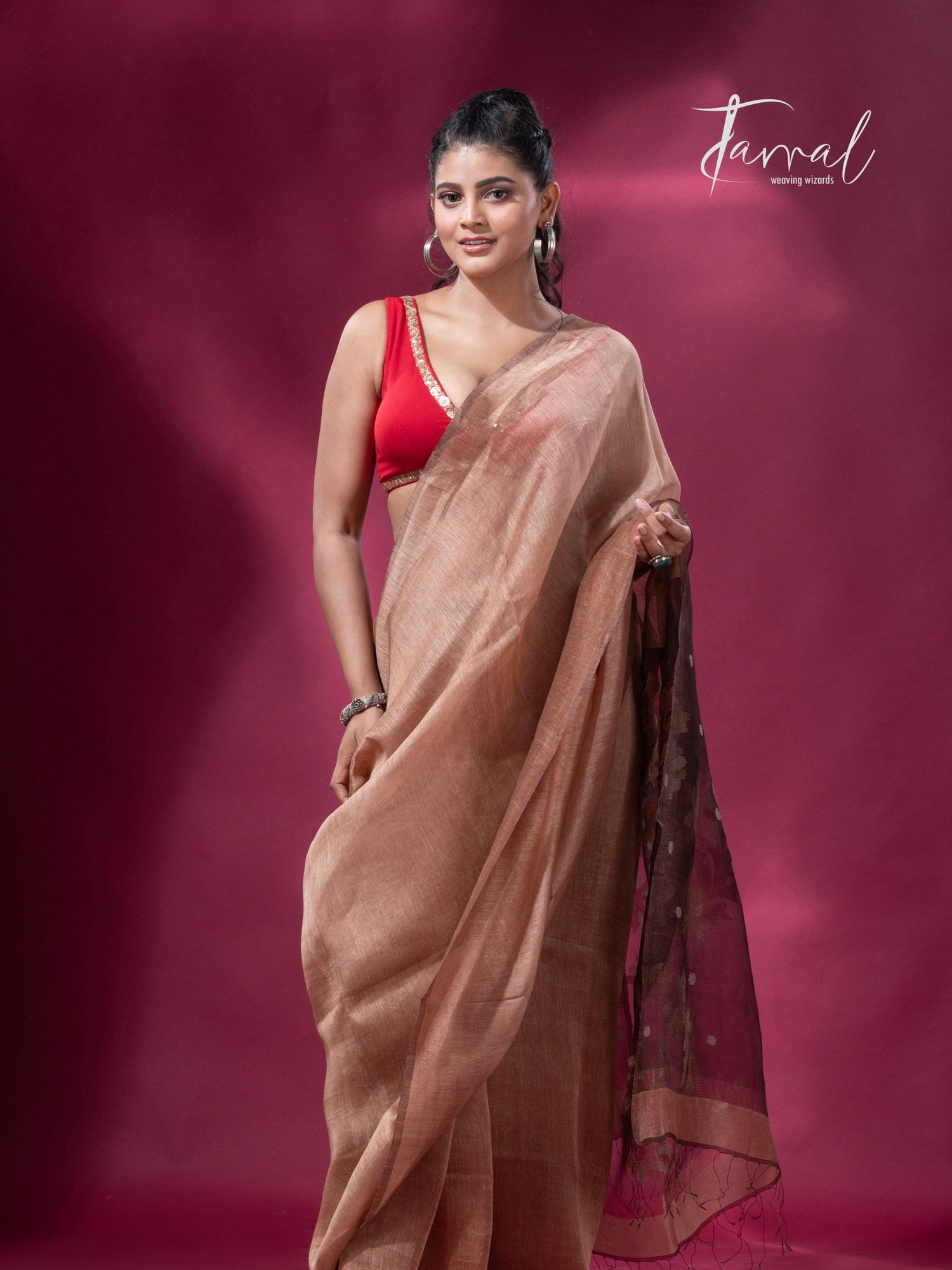 jamdani saree, jamdani, handloom, handwoven, saree, silk, dhakai, weaving, kolkatasaree, tamalboutique