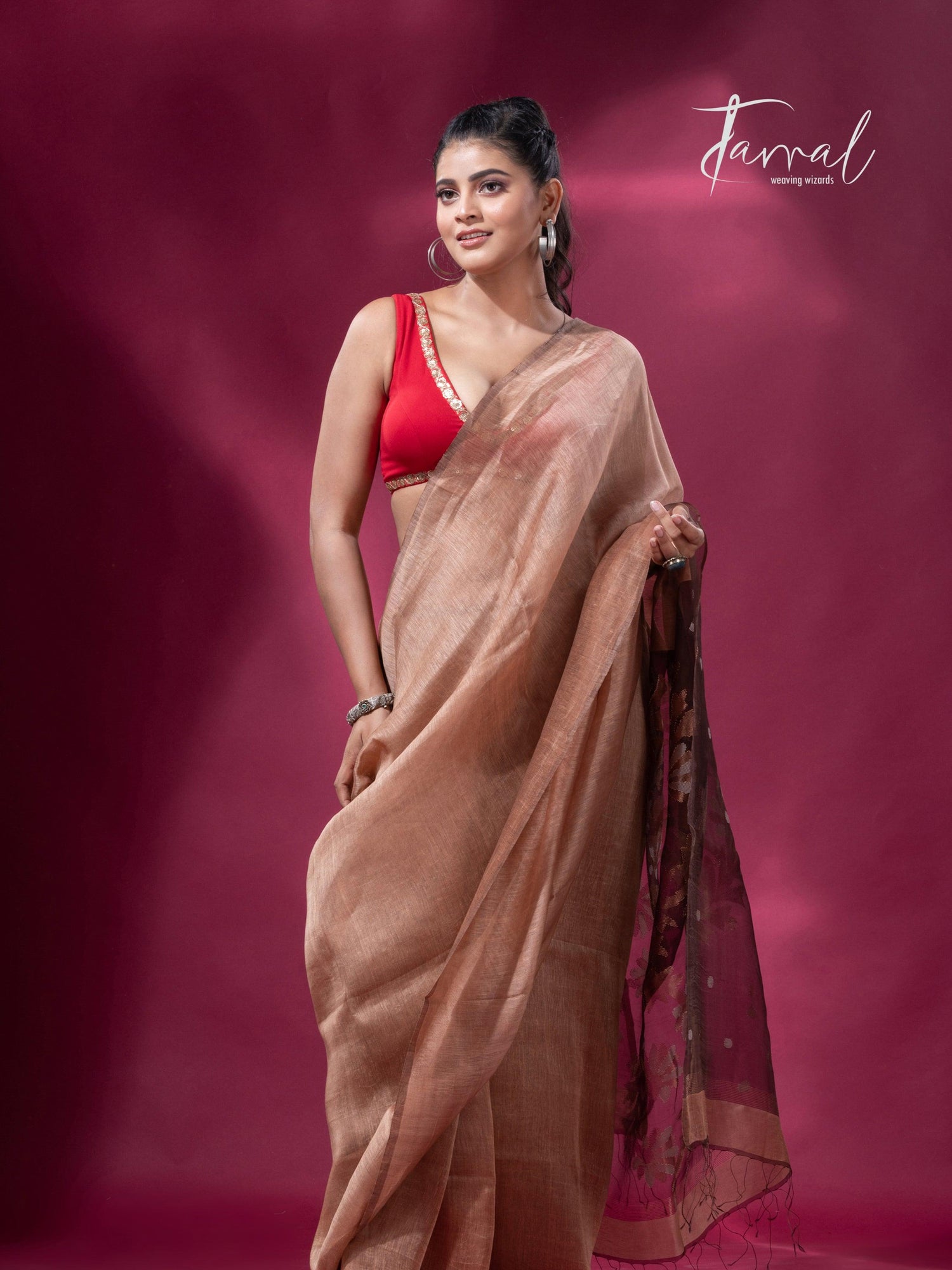 jamdani saree, jamdani, handloom, handwoven, saree, silk, dhakai, weaving, kolkatasaree, tamalboutique