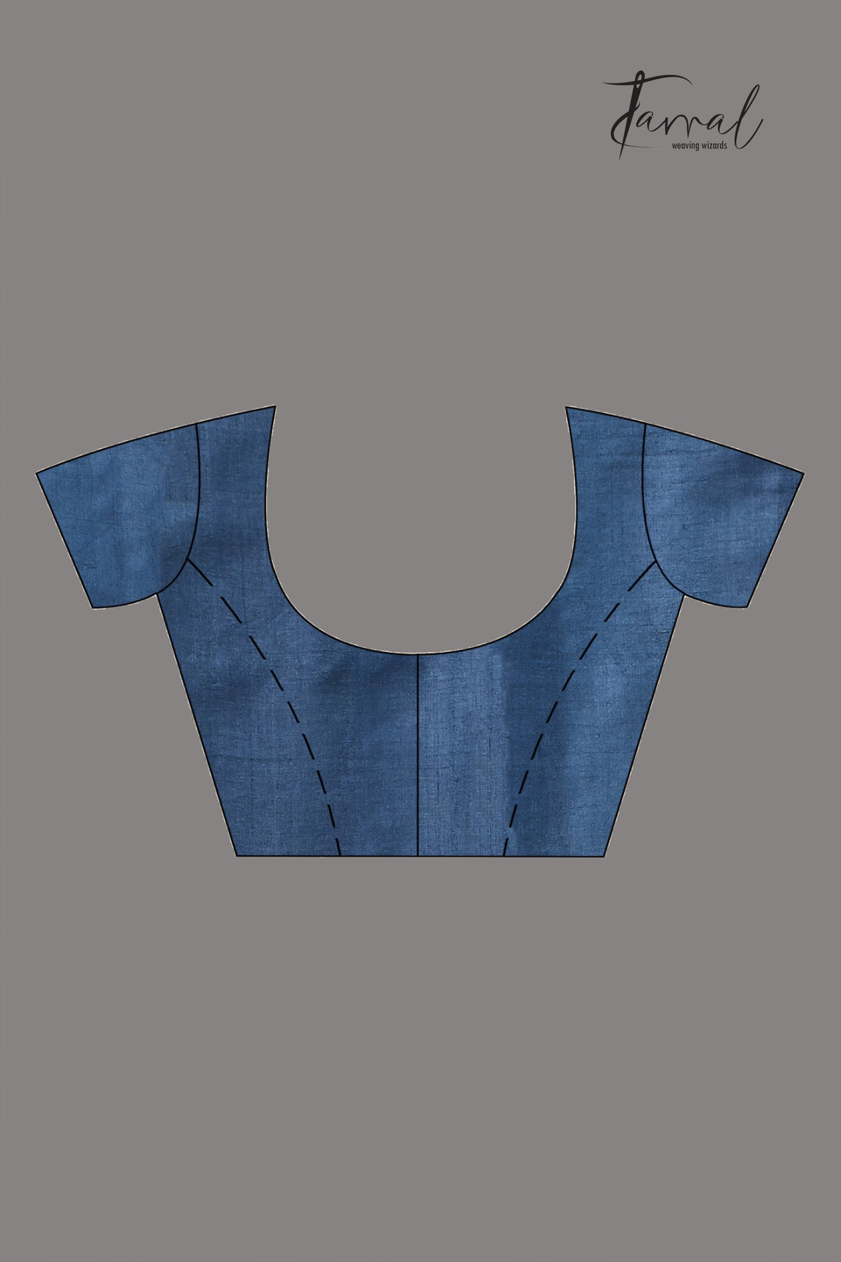 Indigo Colour Pure Tussar Silk Shibori Handloom Saree