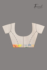 Offwhite With Multicolour Handwoven Jamdani Saree With Floral Border