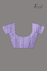 Dark Lavender Half Muslin & Half Matka Silk Handwoven Jamdani With Sequins Work Saree