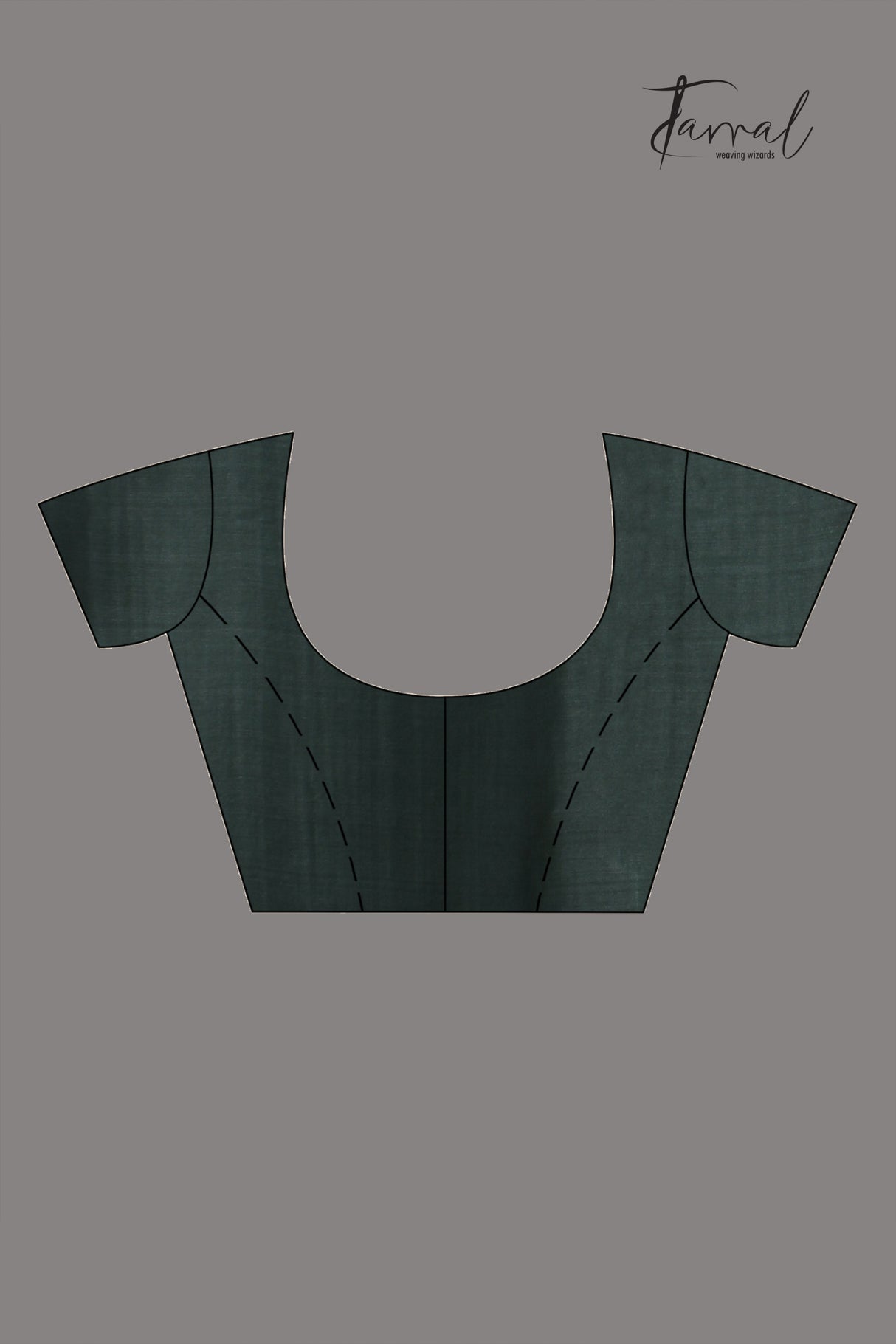 Charcoal Green Muslin Silk Jamdani Saree with Floral Motifs