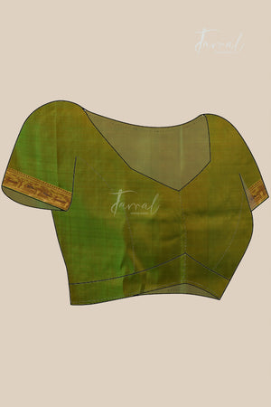 Parrot green with zari Minakari Bishnupuri Swarnachari silk saree