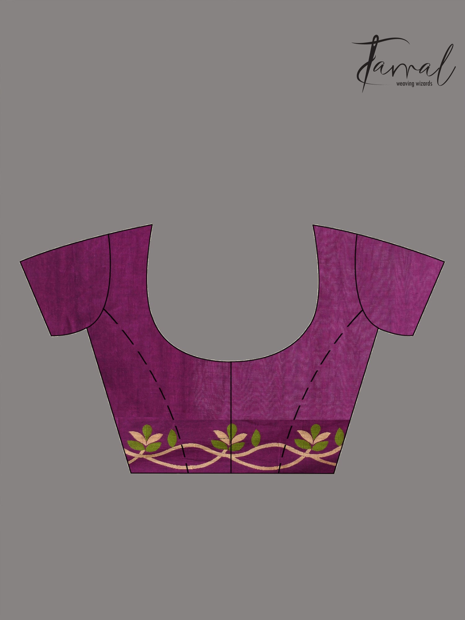 Deep magnet with multicolor pure cotton handloom jamdani saree