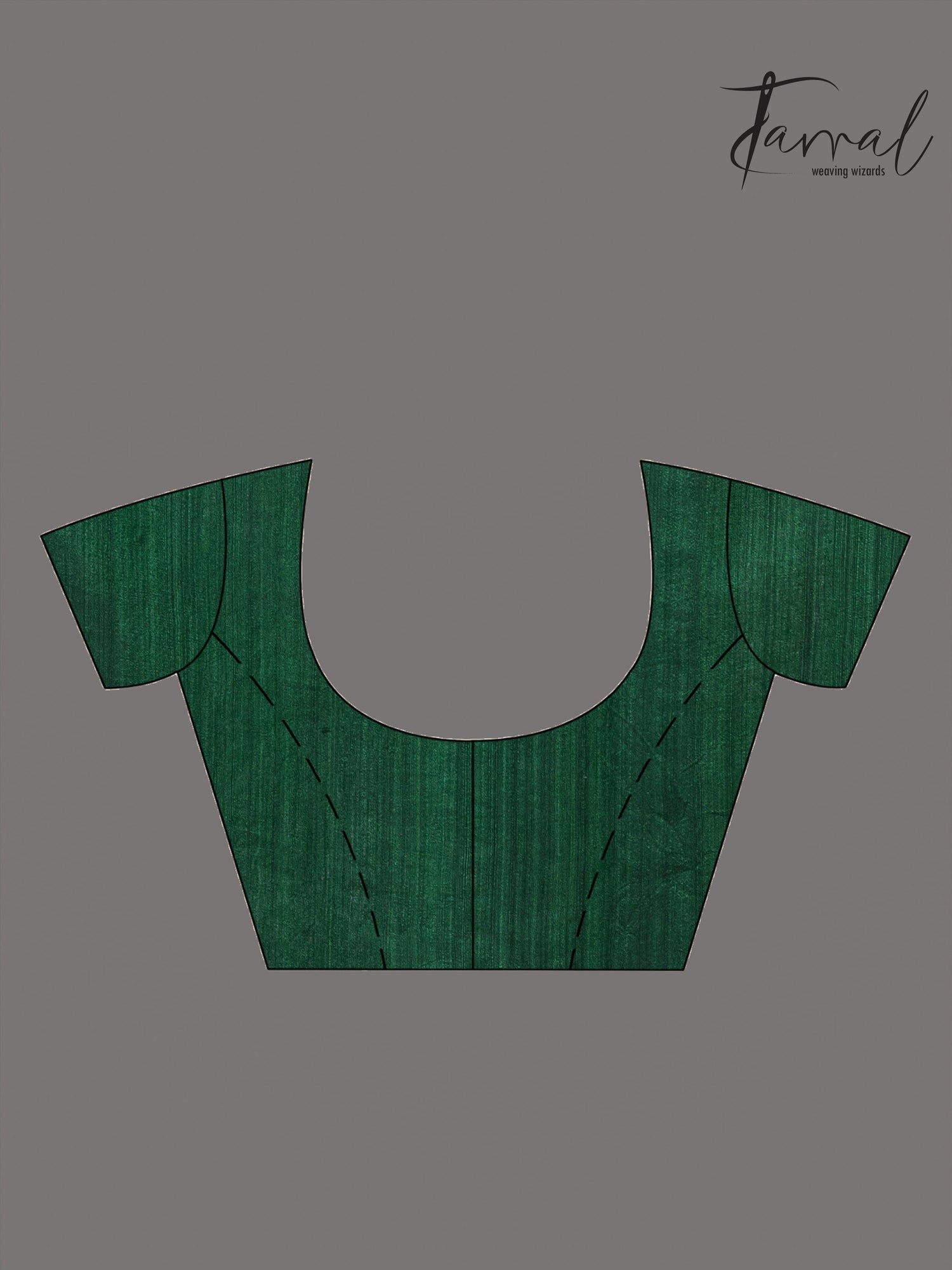 Emerald Zari Elegance allover matka silk handwoven jamdani saree blouse