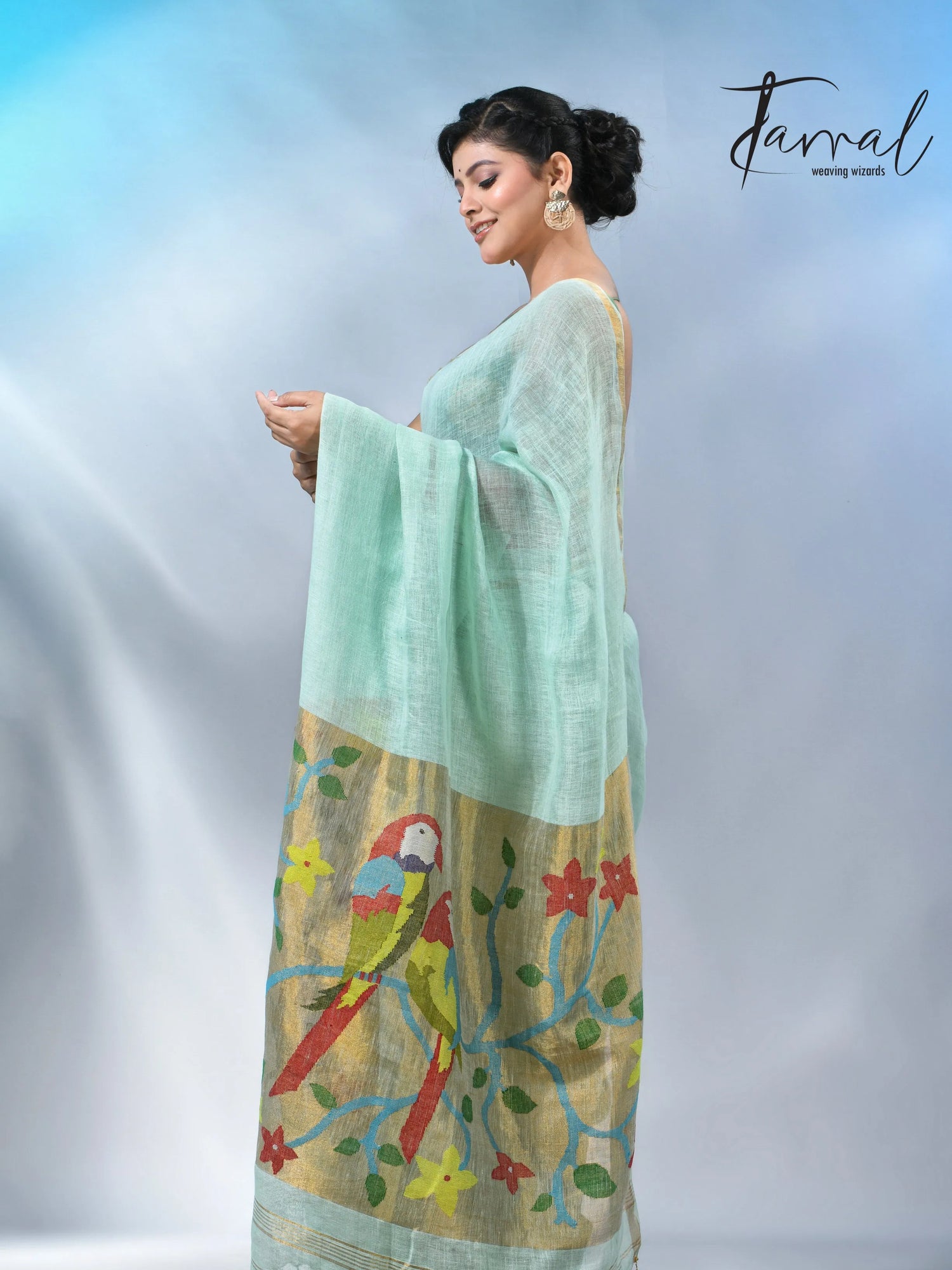 jamdani saree, jamdani, handloom, handwoven, saree, silk, dhakai, weaving, kolkatasaree, tamalboutique