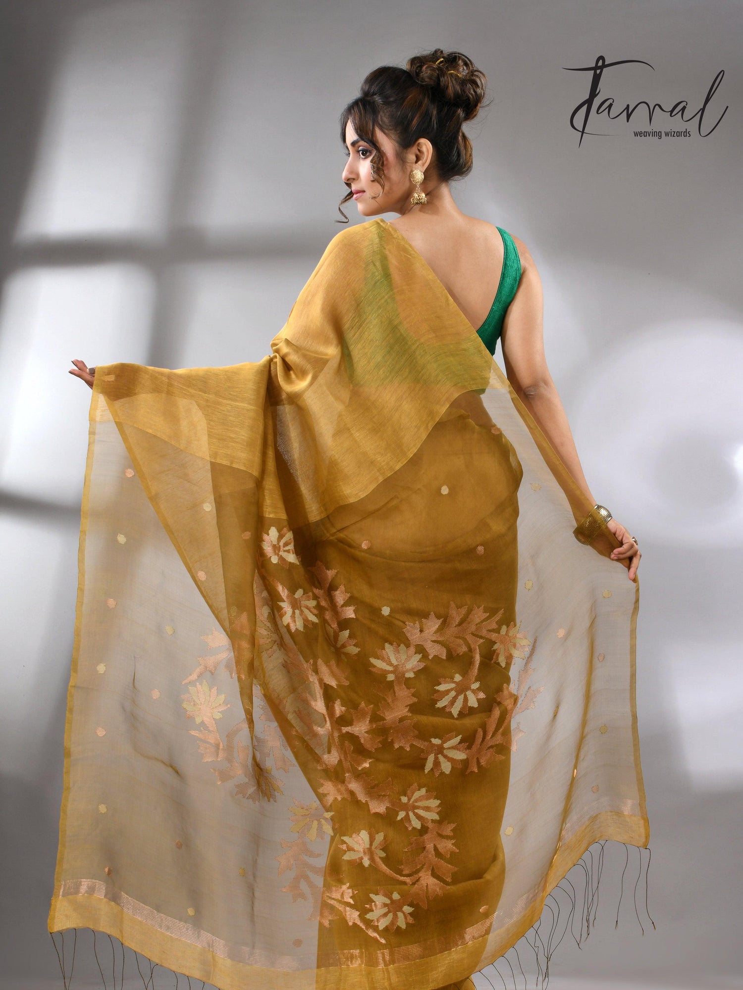 jamdani saree, jamdani, handloom, handwoven, saree, silk, dhakai, weaving, kolkatasaree, tamalboutique

