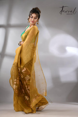 jamdani saree, jamdani, handloom, handwoven, saree, silk, dhakai, weaving, kolkatasaree, tamalboutique

