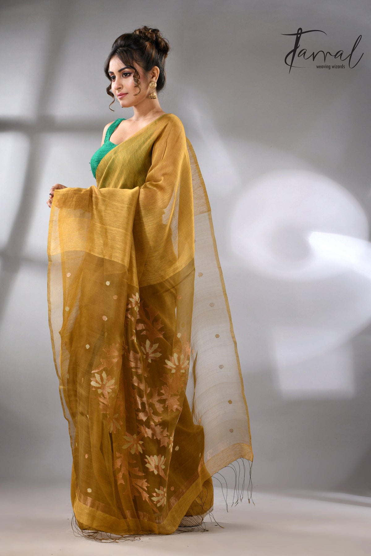 jamdani saree, jamdani, handloom, handwoven, saree, silk, dhakai, weaving, kolkatasaree, tamalboutique

