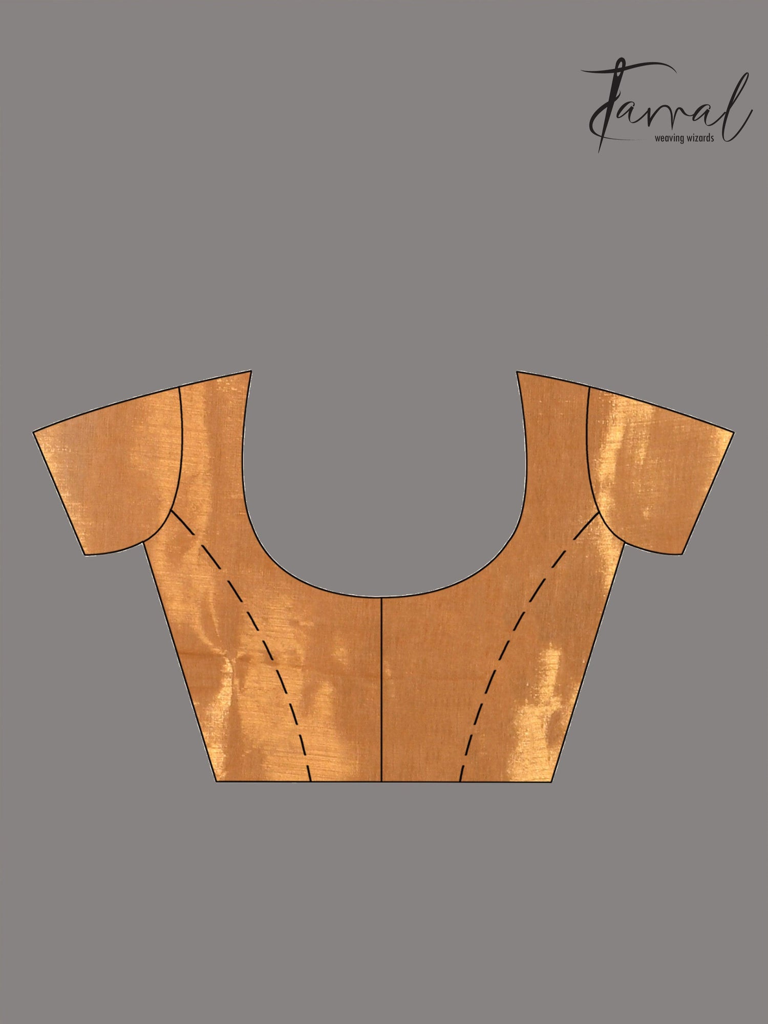 Golden tissue handloom saree bloue