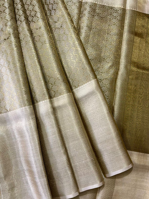 Golden tissue banrasi handloom saree