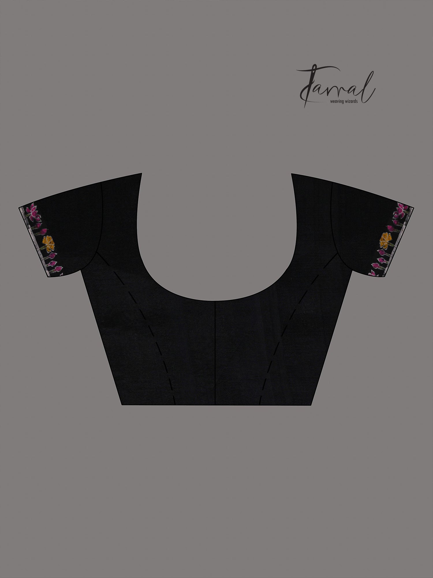 Green with Blue check cotton handwoven jamdani saree - Tamal Boutique