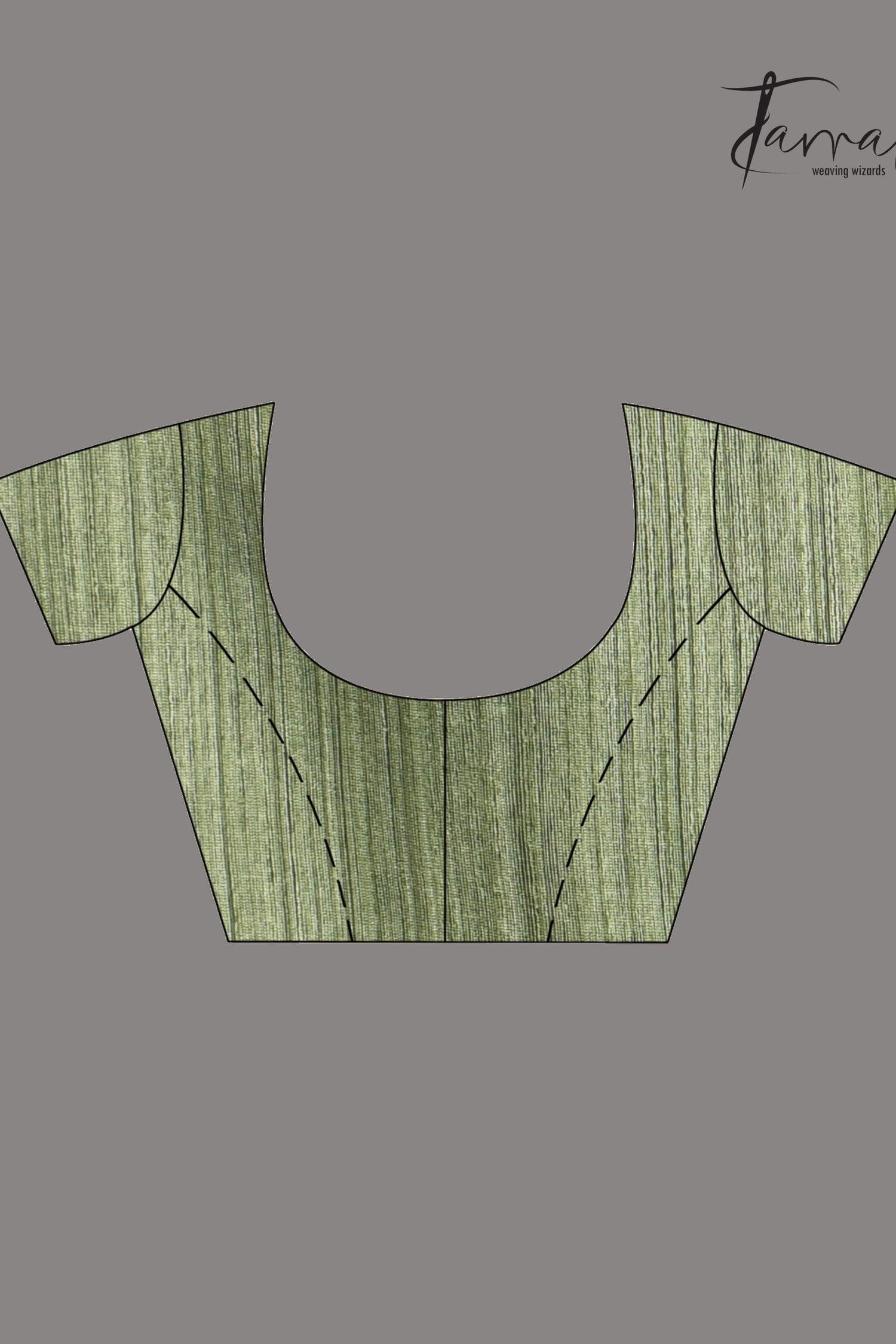 Half Muslin Matka Handwoven Jamdani Saree blouse