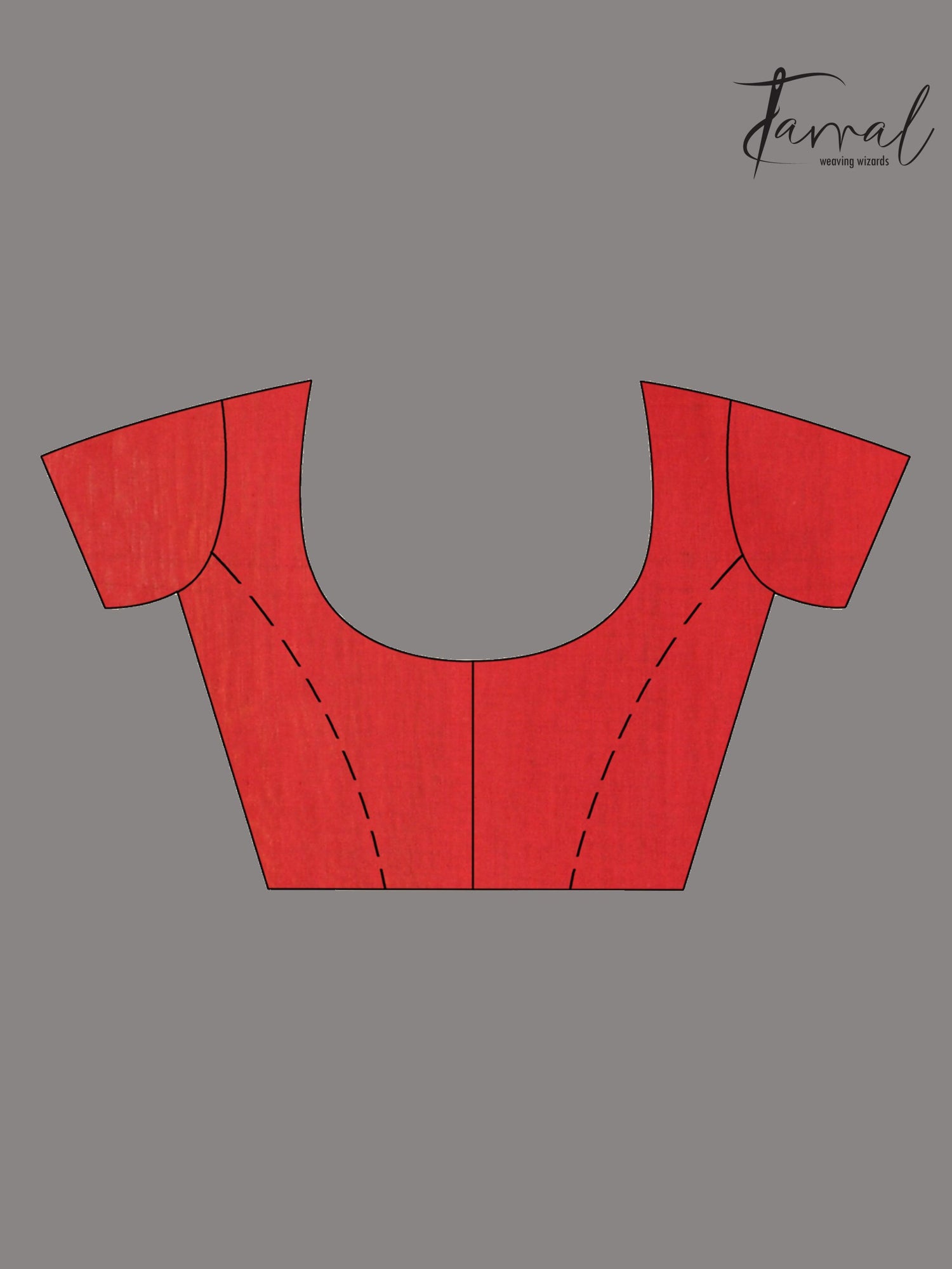 Handwoven jamdani saree in maroon star-pallu in silk linen blouse