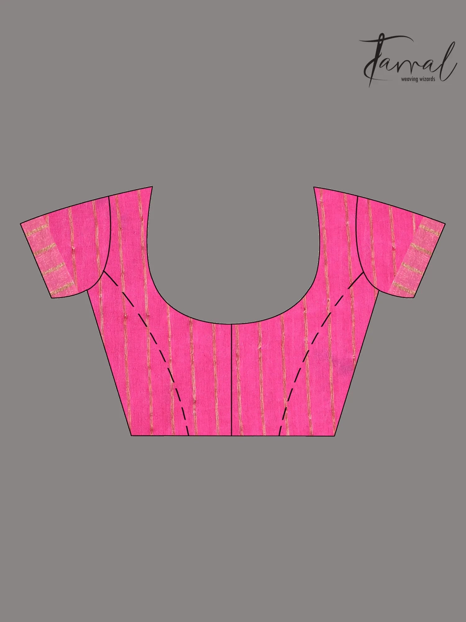 Hot Pink sunflower pallu silk linen handwoven jamdani saree