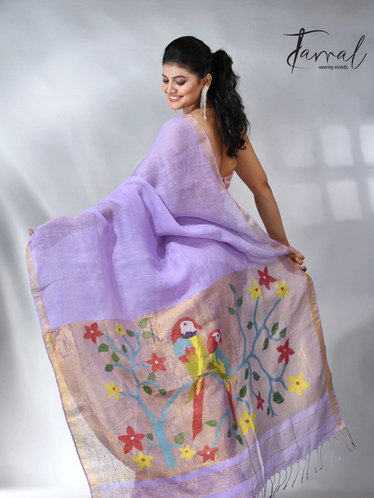 jamdani saree, jamdani, handloom, handwoven, saree, silk, dhakai, weaving, kolkatasaree, tamalboutique