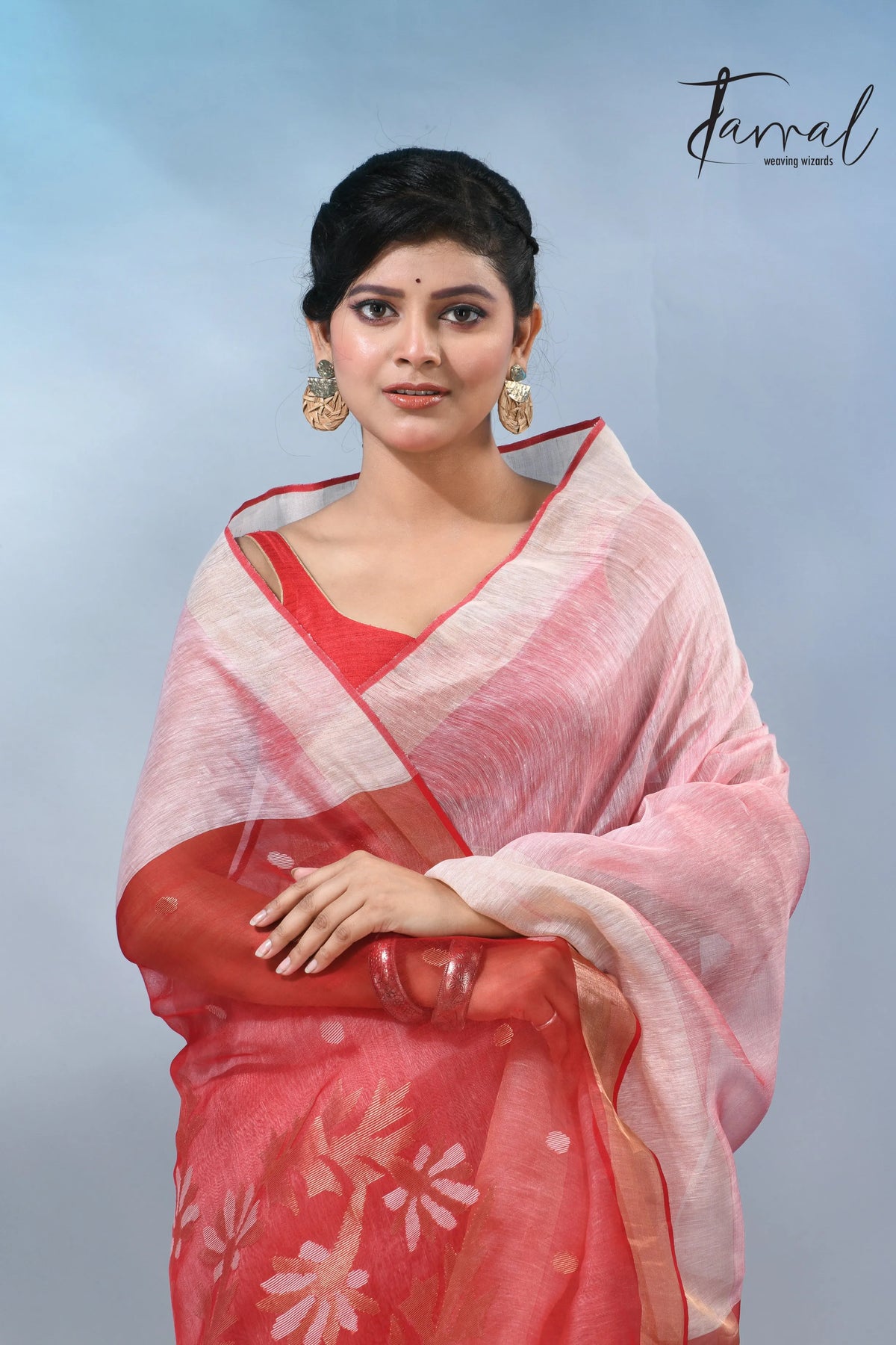 jamdani saree, jamdani, handloom, handwoven, saree, silk, dhakai, weaving, kolkatasaree, tamalboutique