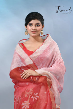 jamdani saree, jamdani, handloom, handwoven, saree, silk, dhakai, weaving, kolkatasaree, tamalboutique