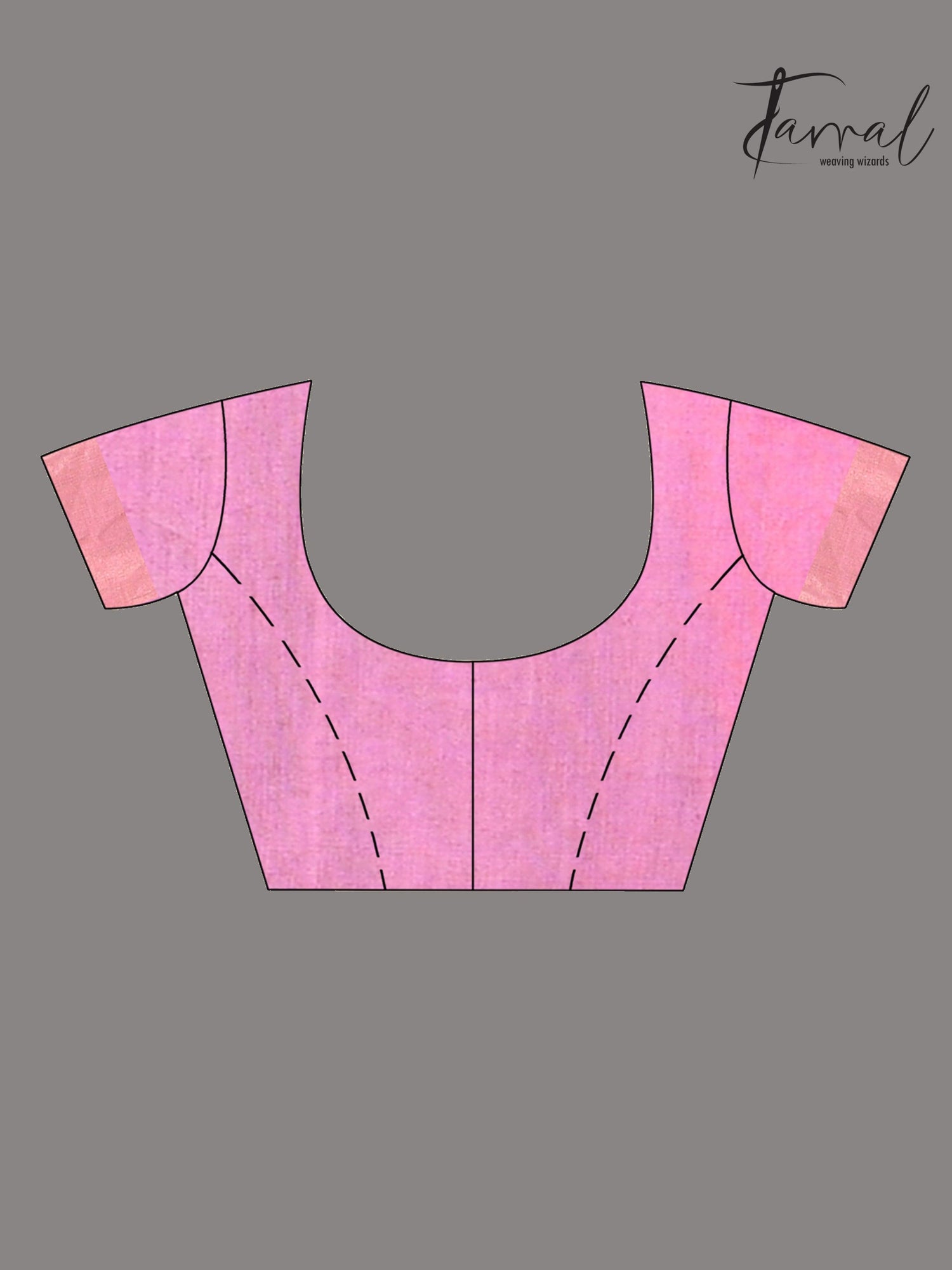 Matka Silk Handwoven needlework Jamdani Blue with Rani Pallu blouse