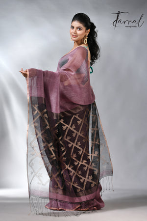 jamdani saree, jamdani, handloom, handwoven, saree, silk, dhakai, weaving, kolkatasaree, tamalboutique