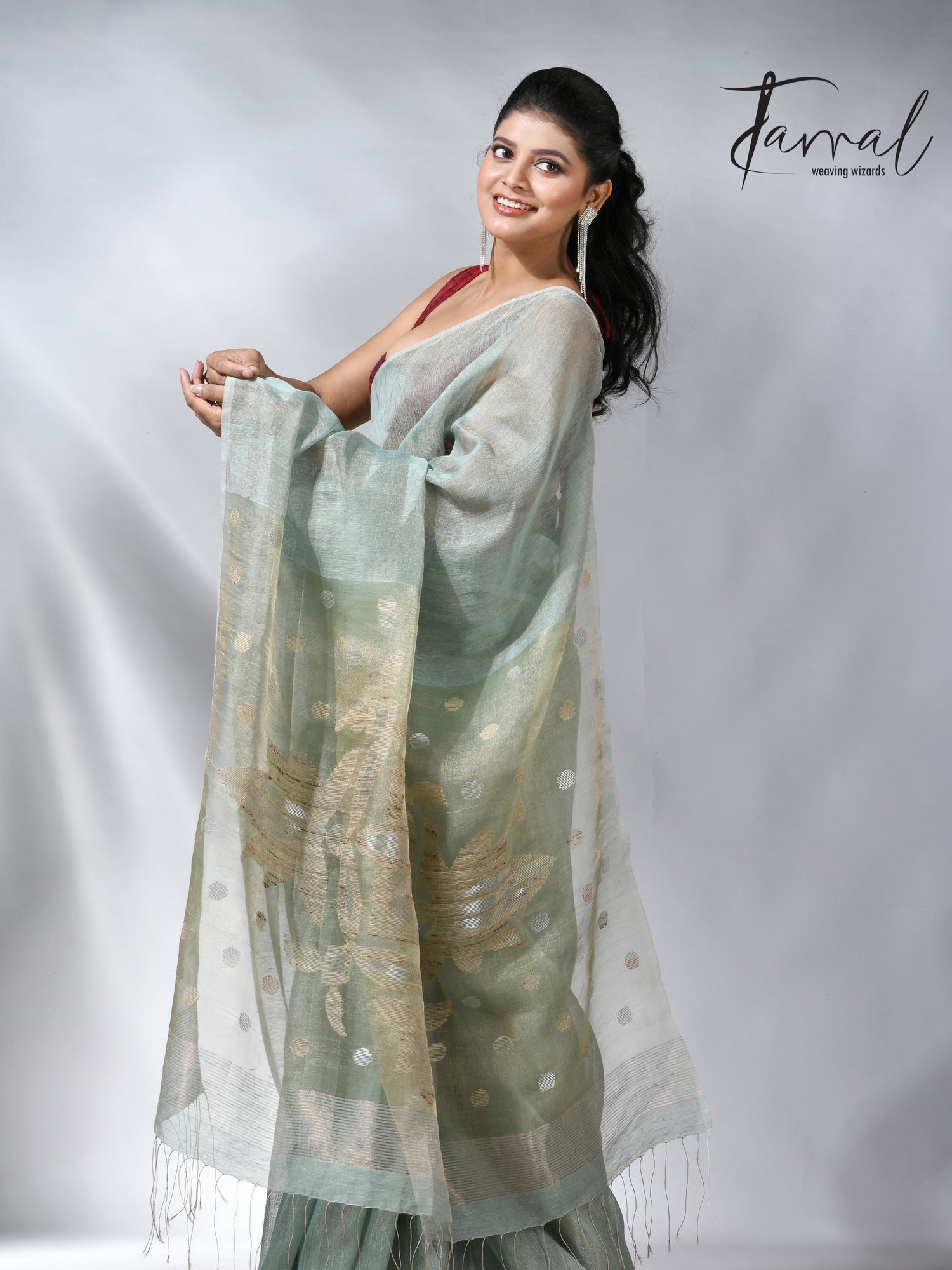 jamdani saree, jamdani, handloom, handwoven, saree, silk, dhakai, weaving, kolkatasaree, tamalboutique