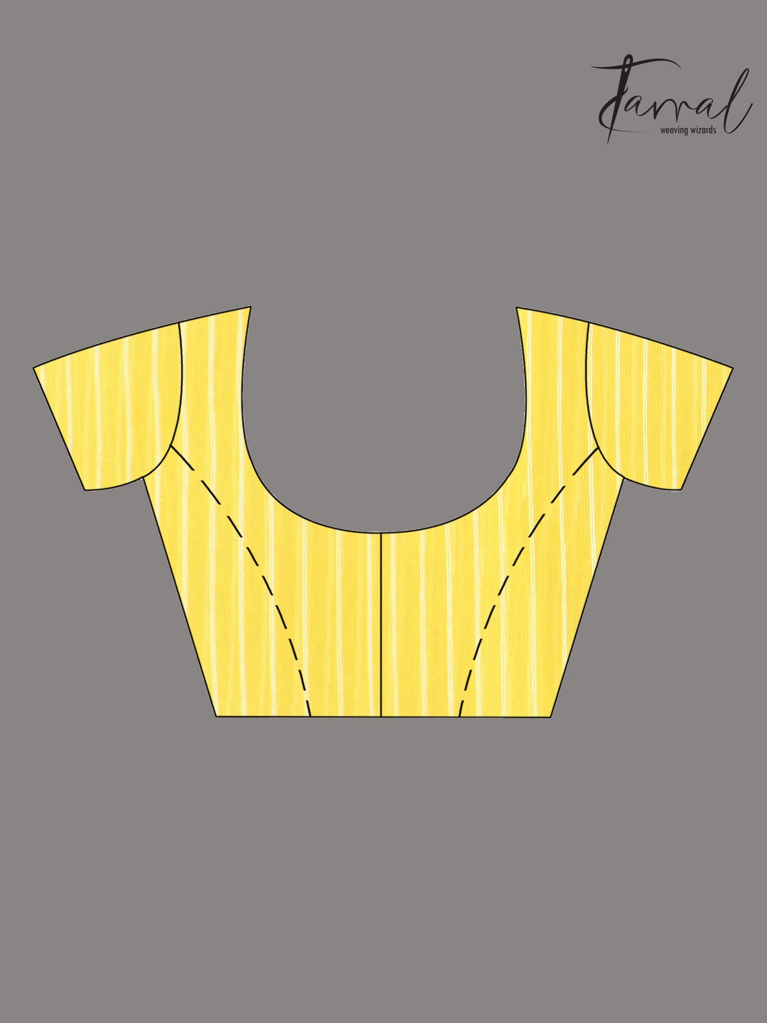 Muslin silk handwoven needlework Jamdani bright yellow saree blouse