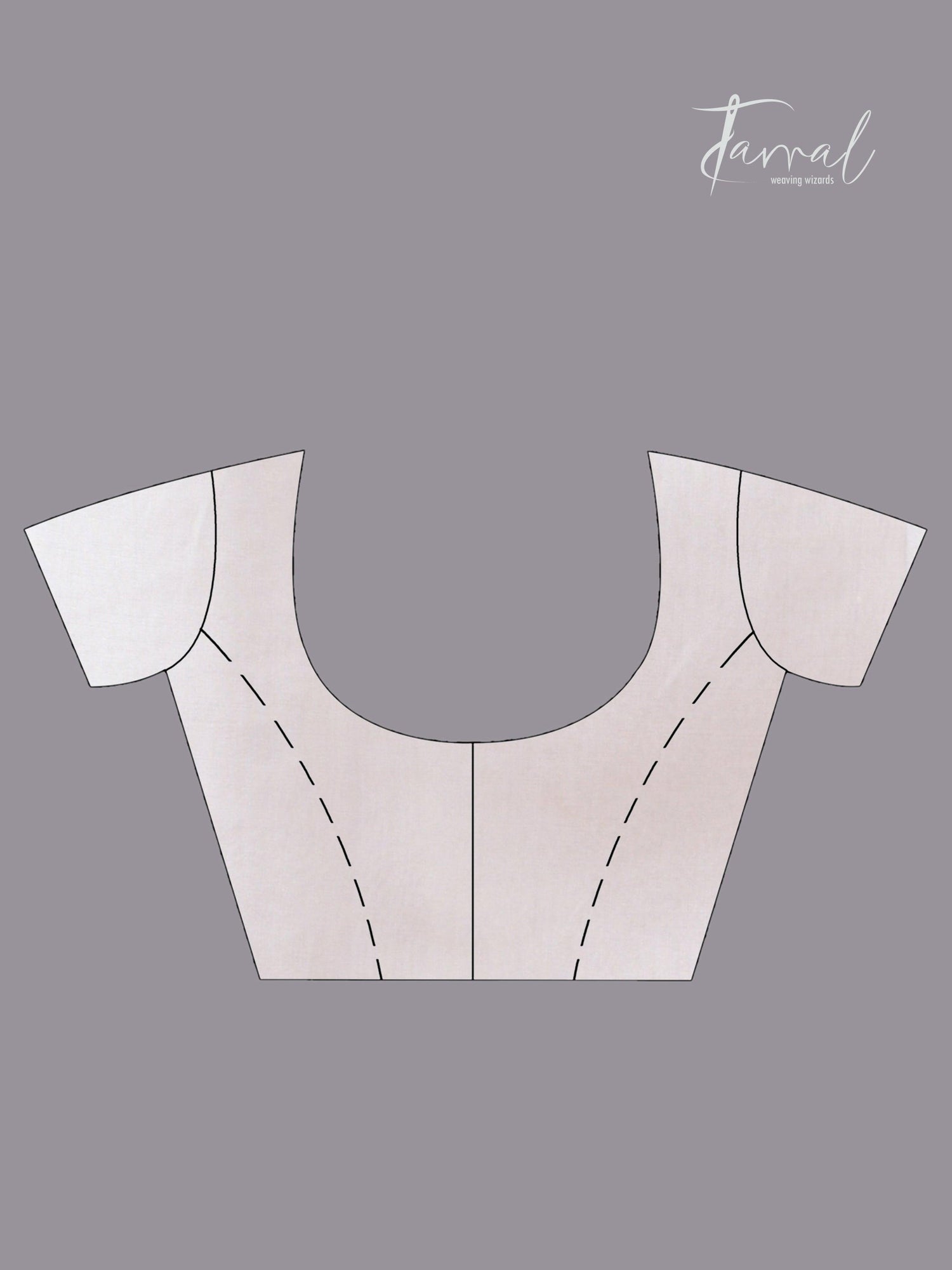 Offwhite with allover Zari Floral Elegance handwoven jamdani saree blouse