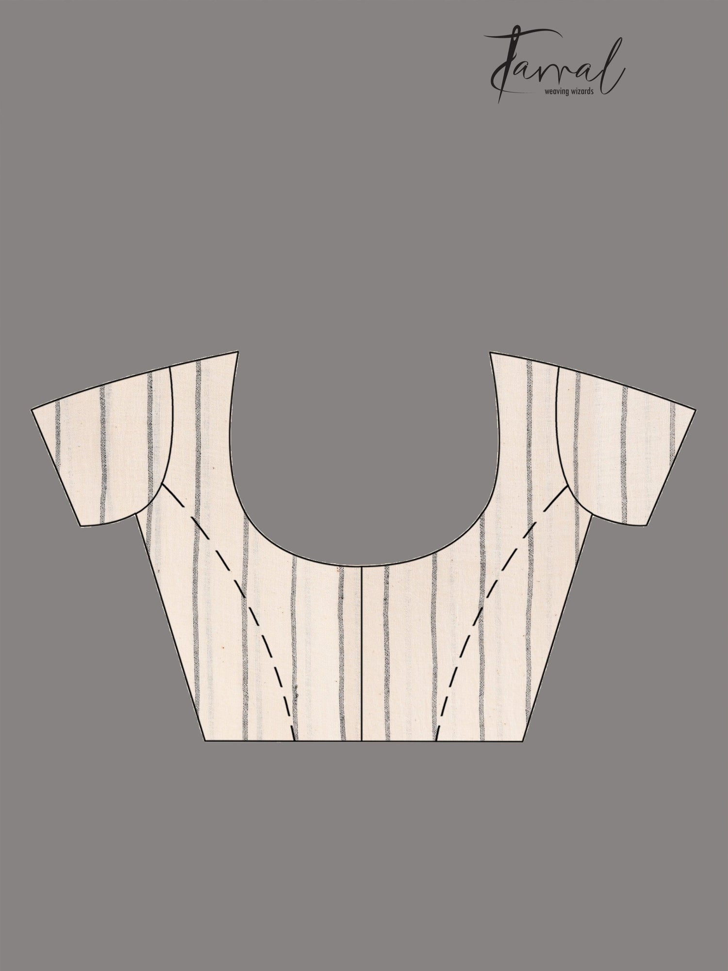 Offwhite with black border pure cotton handwoven jamdani saree