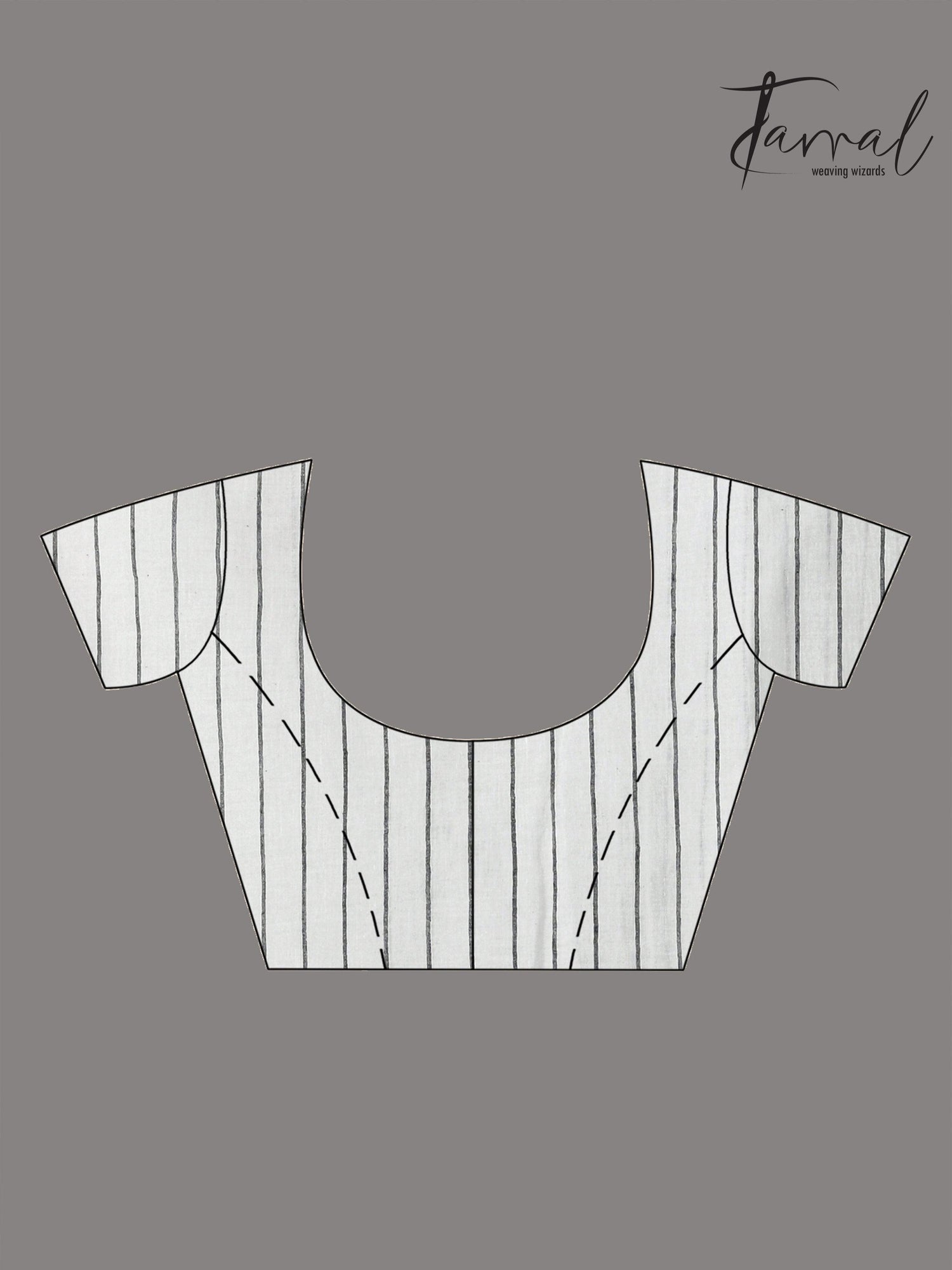 Offwhite with black net design cotton handwoven jamdani saree