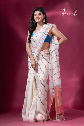 jamdani saree, jamdani, handloom, handwoven, saree, silk, dhakai, weaving, kolkatasaree, tamalboutique