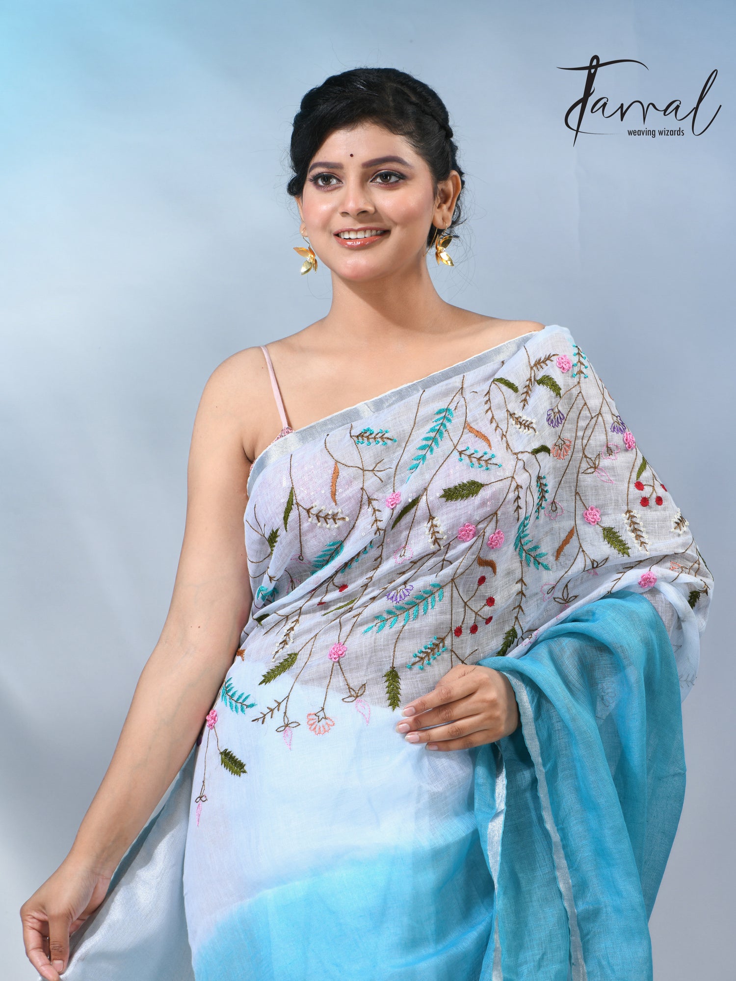 jamdani saree, jamdani, handloom, handwoven, saree, silk, dhakai, weaving, kolkatasaree, tamalboutique