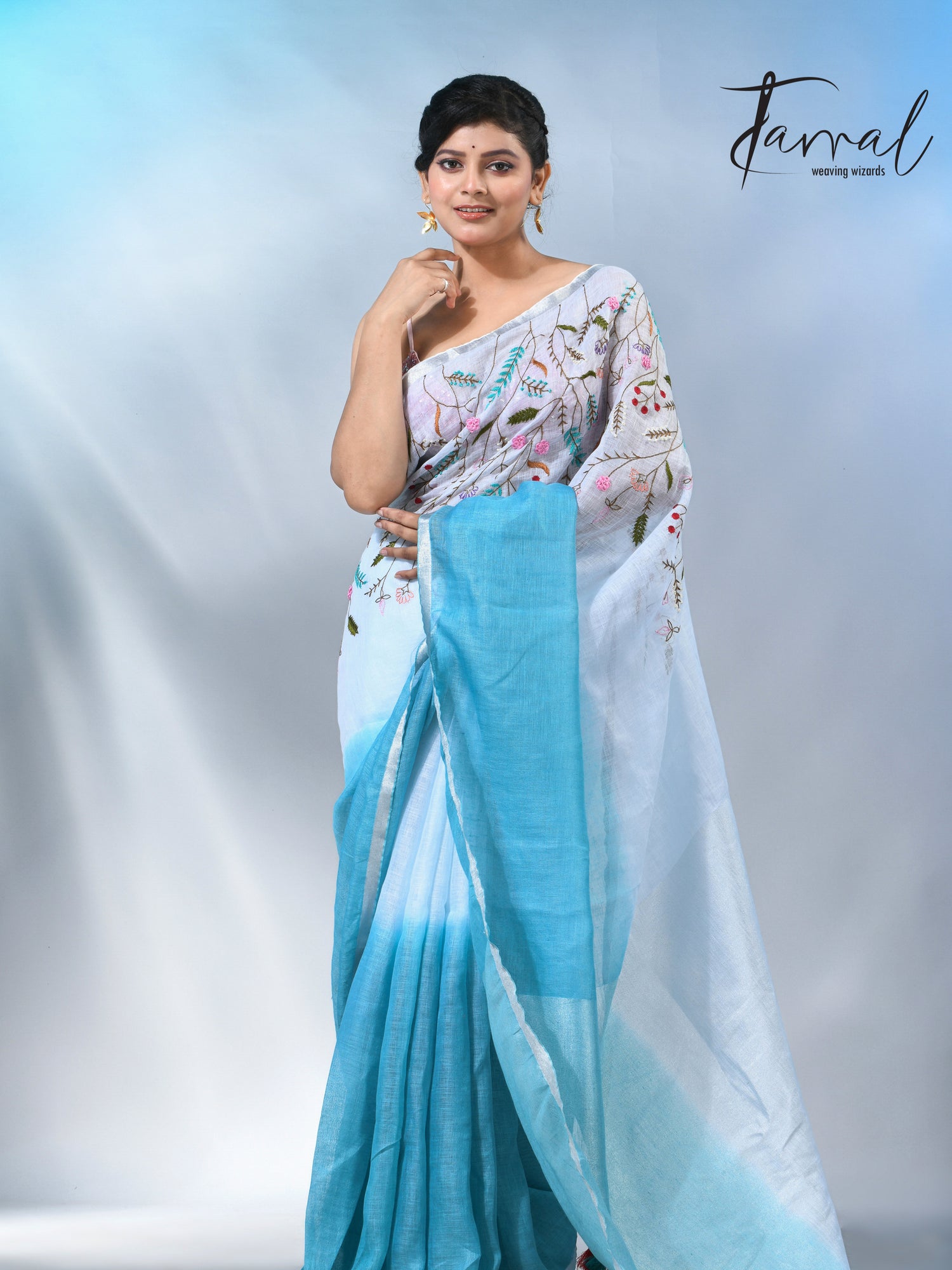 jamdani saree, jamdani, handloom, handwoven, saree, silk, dhakai, weaving, kolkatasaree, tamalboutique