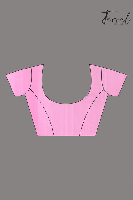 Rose Pink Jamdani Handspun Cotton Muslin Short Shirt main image 0