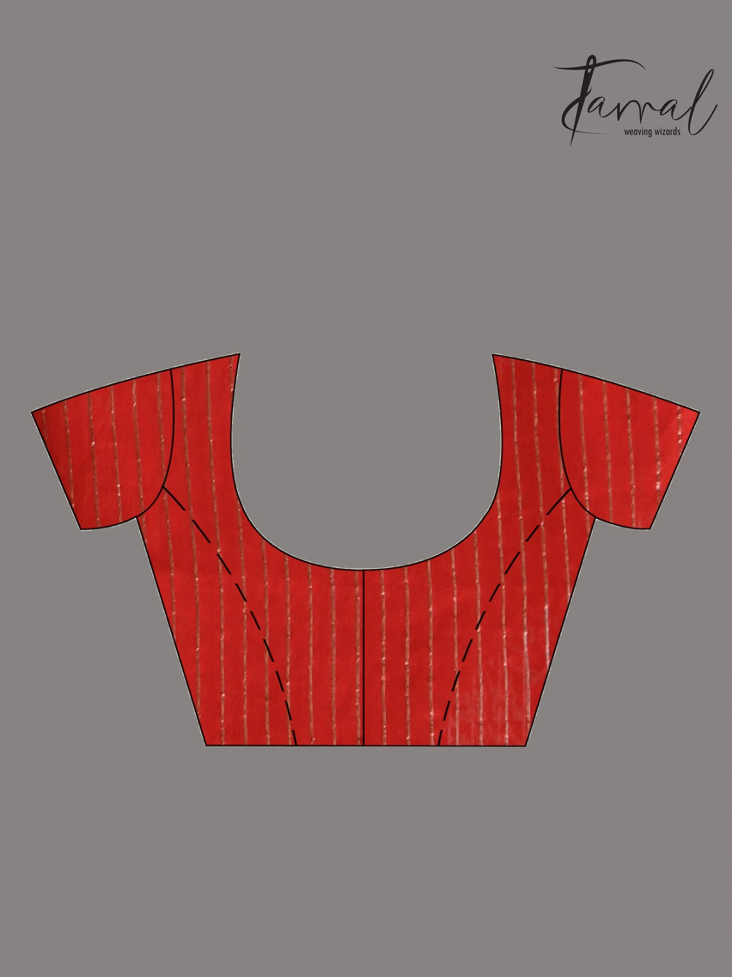 Red colour box pallu in silk linen handwoven jamdani sarees