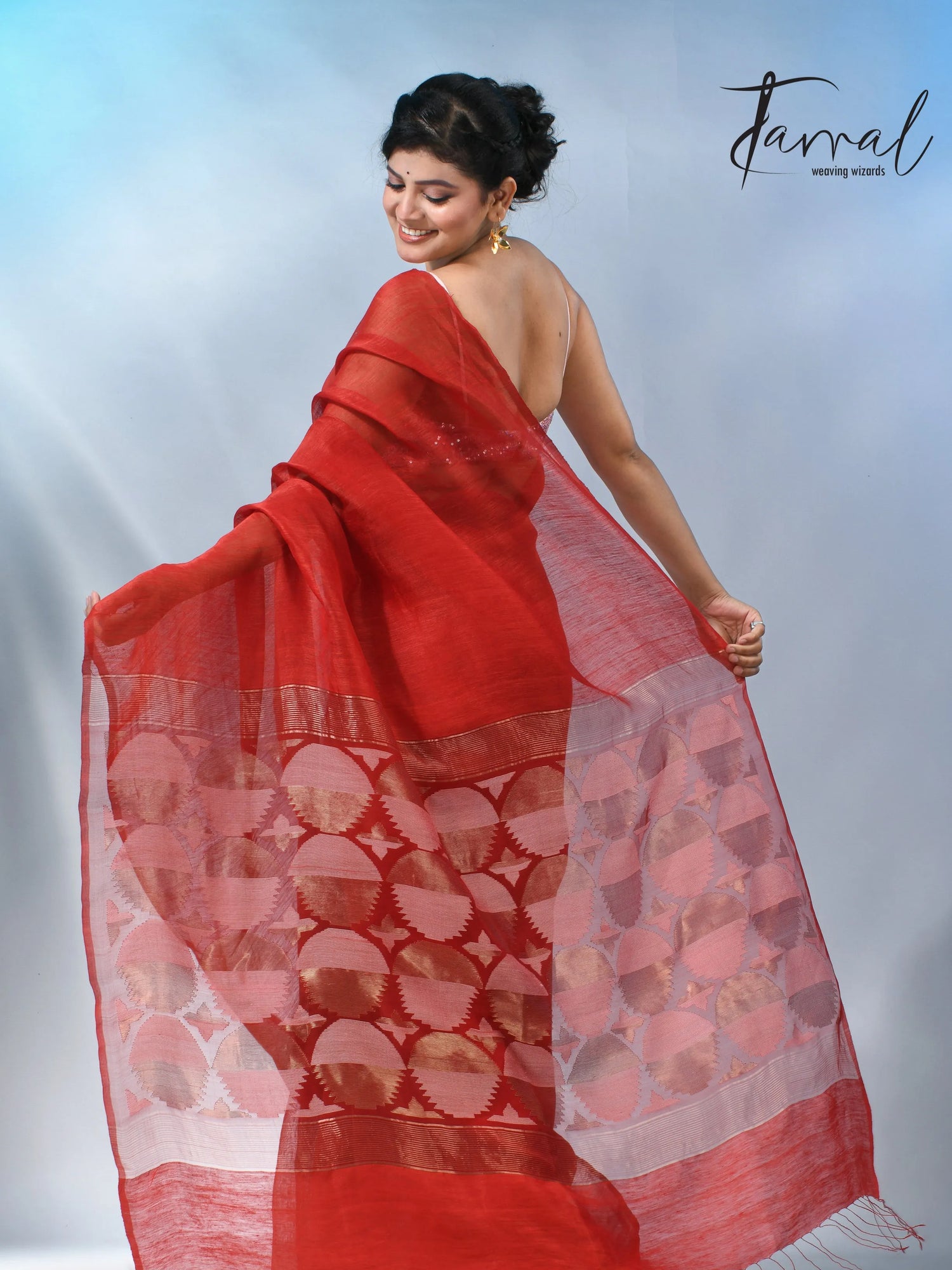 jamdani saree, jamdani, handloom, handwoven, saree, silk, dhakai, weaving, kolkatasaree, tamalboutique
