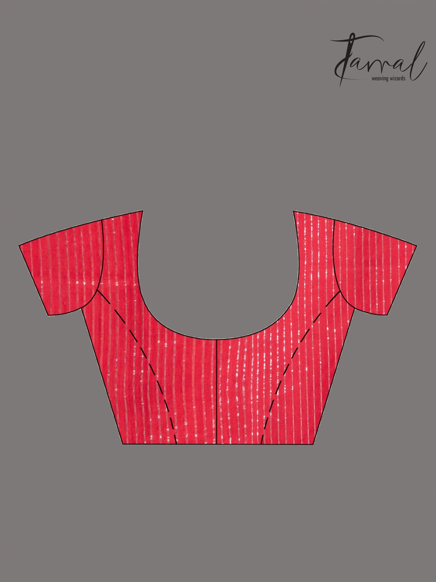 Red with silver zari border golden lotus matka silk handwoven jamdani saree - Tamal Boutique