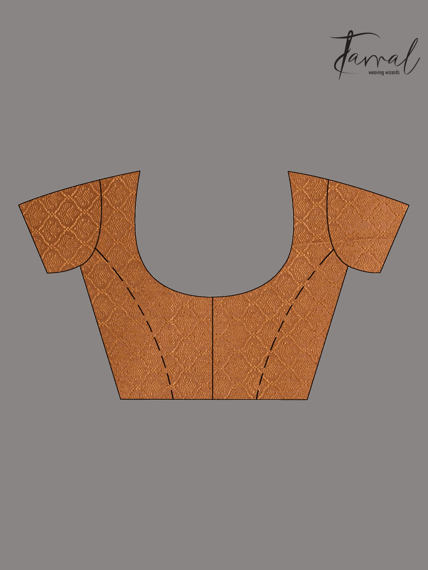 Reddish brown allover handloom tussar banarasi silk saree