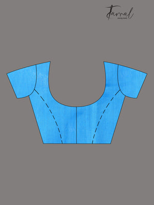 Blue silk Linen - Tamal Boutique