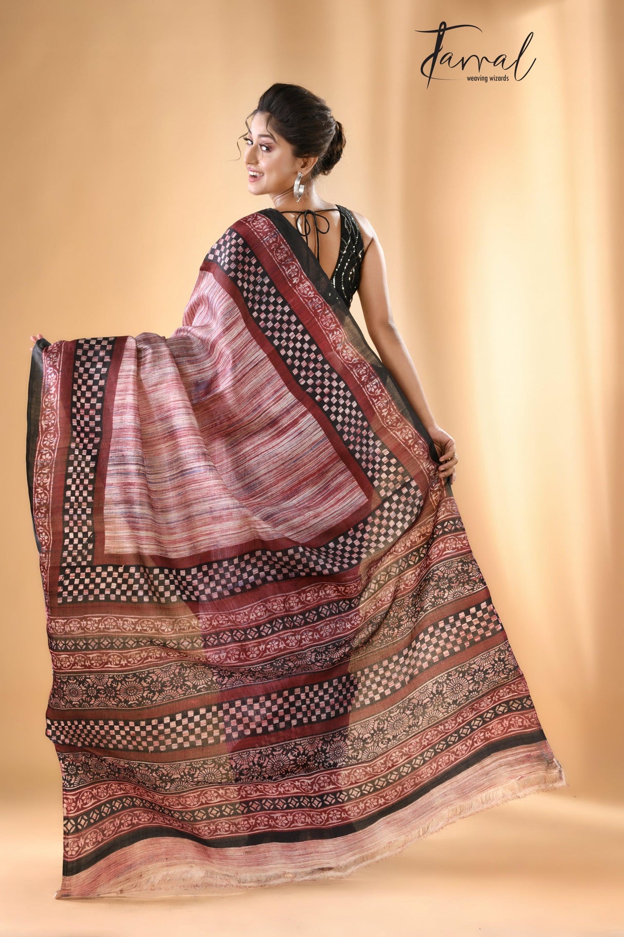 Brash palette pure silk saree - Tamal Boutique