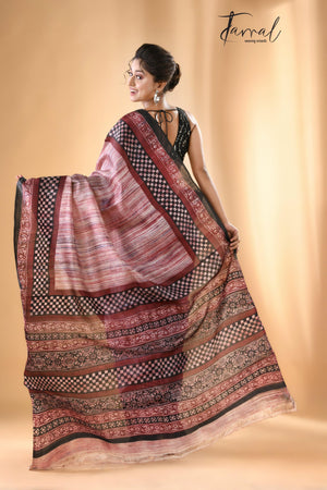 Brash palette pure silk saree - Tamal Boutique