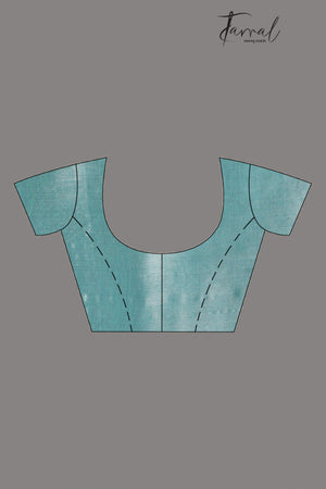 Light Sea Green Tissue handloom saree - Tamal Boutique