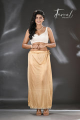 Golden Lycra Stretchable Petticoat - Tamal Boutique