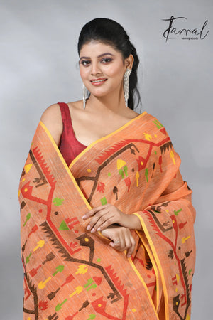 jamdani saree, jamdani, handloom, handwoven, saree, silk, dhakai, weaving, kolkatasaree, tamalboutique